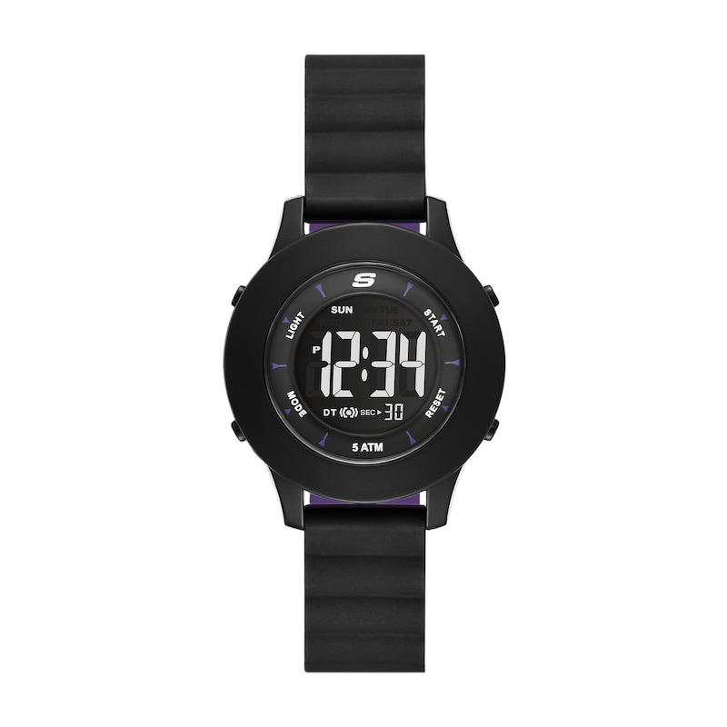 Main Image 1 of Skechers Ladies' Rosencrans Digital Black Polycarbonate Watch