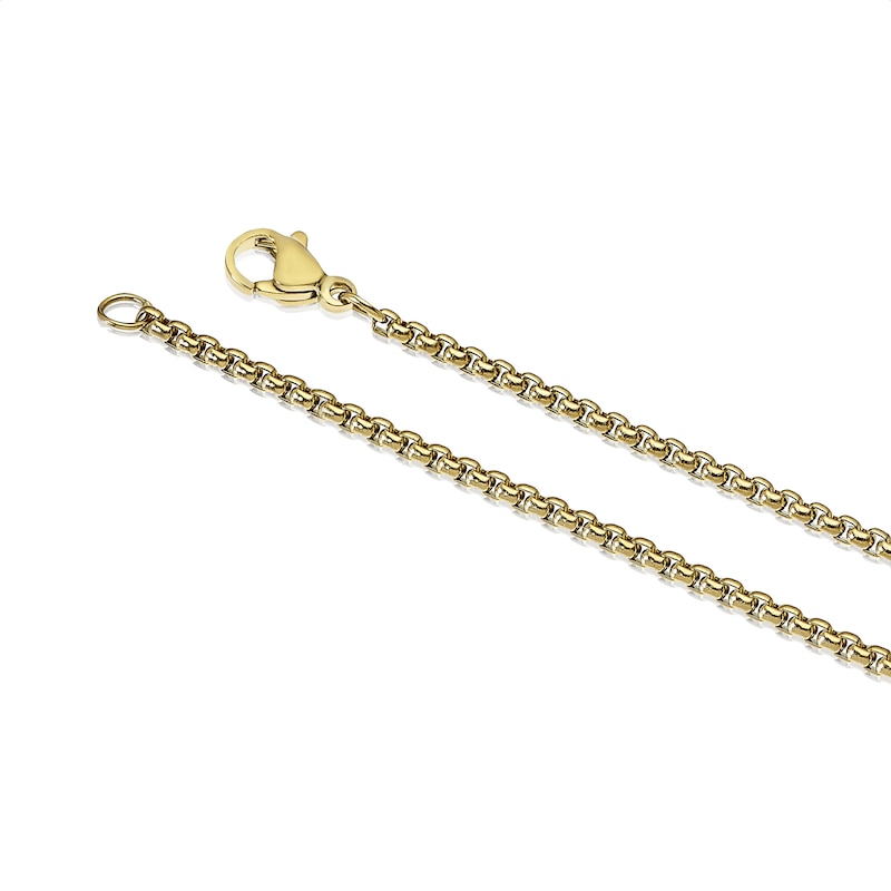 Main Image 3 of Men's Stainless Steel & Silver Tone Fancy Cross Pendant Necklace