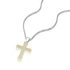 Thumbnail Image 2 of Men's Stainless Steel & Yellow Gold Tone Cross Pendant Necklace