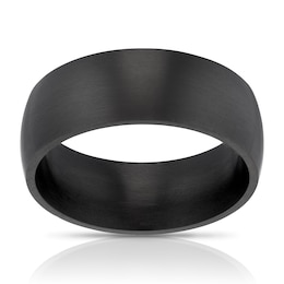 Men's Black Brushed Ion Plated Ring