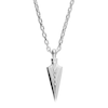 Thumbnail Image 1 of Men's Sterling Silver Arrow Pendant Necklace