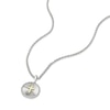 Thumbnail Image 2 of Men's Sterling Silver & 18ct Gold Vermeil Diamond Cut Circle Pendant Necklace