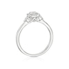 Thumbnail Image 3 of 9ct White Gold 0.40ct Diamond Baguette & Round Halo Ring