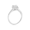 Thumbnail Image 3 of 9ct White Gold 0.50ct Diamond Cushion Cluster Ring