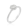 Thumbnail Image 2 of 9ct White Gold 0.25ct Diamond Flower Cluster Ring