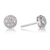 Thumbnail Image 1 of 9ct White Gold 0.25ct Diamond Illusion Cluster Stud Earrings