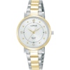 Thumbnail Image 1 of Lorus Solar Ladies' White Dial Two Tone Stainless Bracelet Watch
