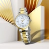 Thumbnail Image 5 of Lorus Solar Ladies' White Dial Two Tone Stainless Bracelet Watch