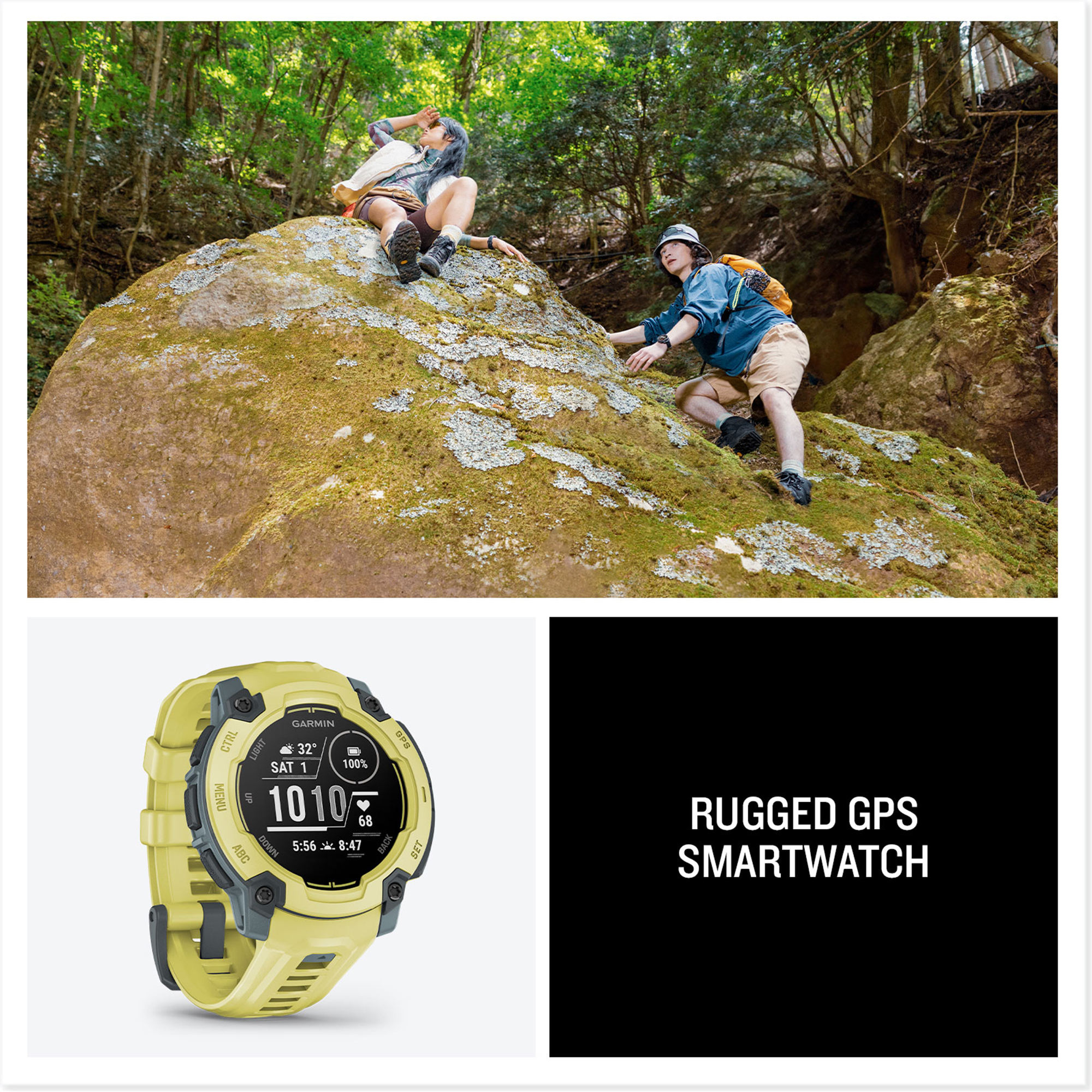 Thumbnail Image 8 of Garmin Instinct E45 mm Electric Lime Bezel & Strap Smartwatch