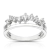 Thumbnail Image 1 of Sterling Silver Rhodium Plated Cubic Zirconia Double Band Ring