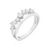 Thumbnail Image 2 of Sterling Silver Rhodium Plated Cubic Zirconia Double Band Ring