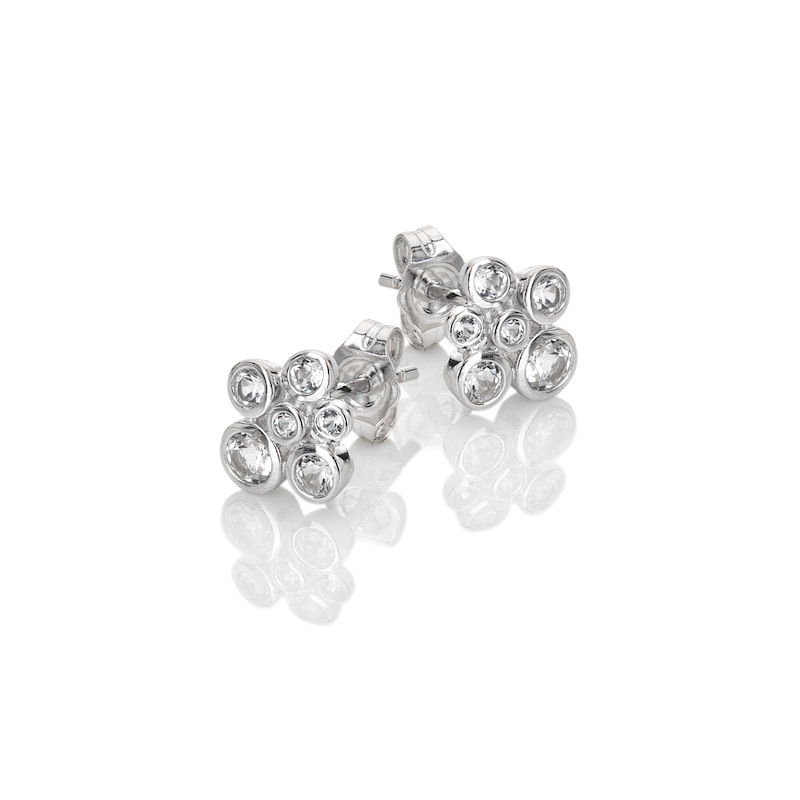 Main Image 1 of Hot Diamonds Sterling Silver Tender Cluster Stud Earrings