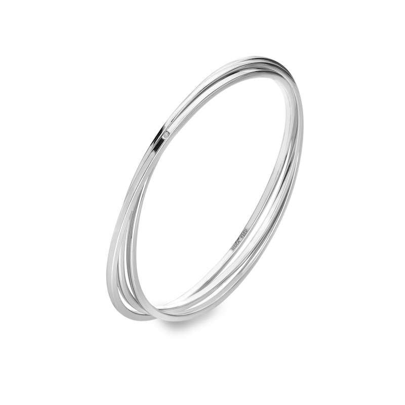 Main Image 2 of Hot Diamonds Sterling Silver Trio Bangle
