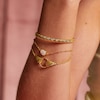 Thumbnail Image 3 of Hot Diamonds X Gold Edit Paris 18ct Gold Plated Shell Bracelet