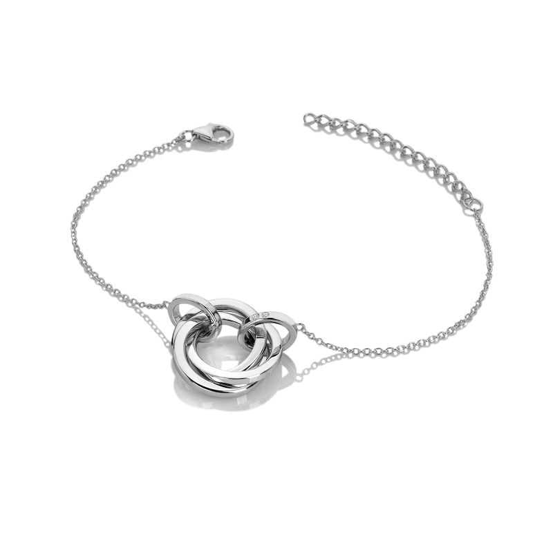 Main Image 2 of Hot Diamonds Sterling Silver Trio Bracelet