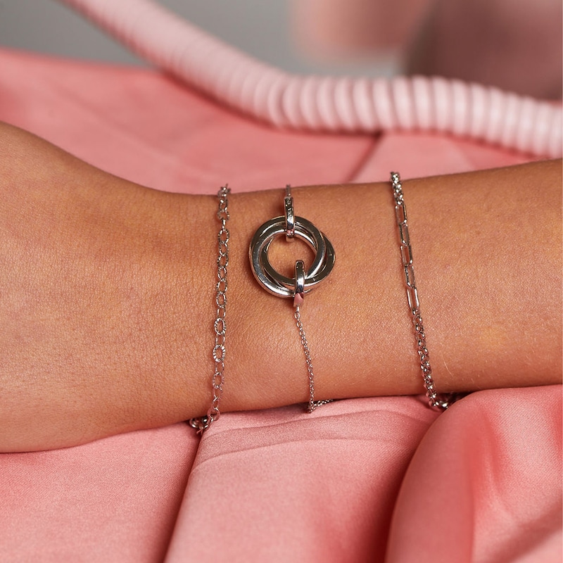 Main Image 3 of Hot Diamonds Sterling Silver Trio Bracelet