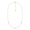 Thumbnail Image 1 of Michael Kors Ladies' 14ct Gold Plated Sterling Silver Station Necklace