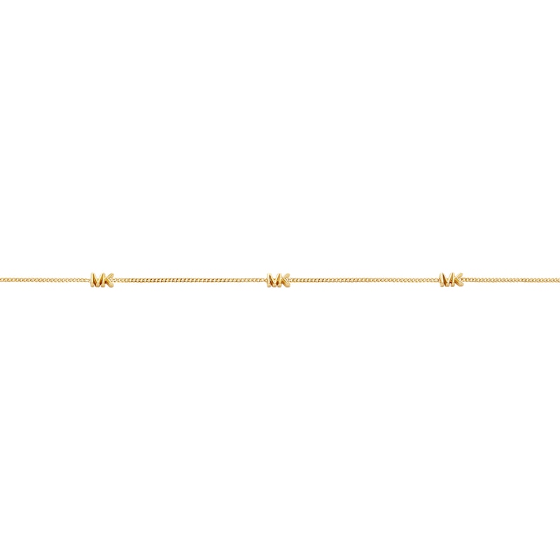 Main Image 2 of Michael Kors Ladies' 14ct Gold Plated Sterling Silver Station Necklace