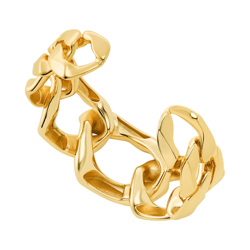 Main Image 2 of Michael Kors Ladies' 14ct Gold Plated Organic Link Cuff Bracelet