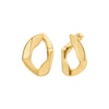 Thumbnail Image 1 of Michael Kors Ladies' 14ct Gold Plated Organic Link Hoop Earrings