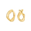 Thumbnail Image 2 of Michael Kors Ladies' 14ct Gold Plated Organic Link Hoop Earrings