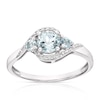 Thumbnail Image 0 of 9ct White Gold Aquamarine & Diamond Ring