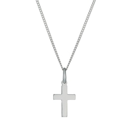 Sterling Silver Mini Cross Pendant Necklace