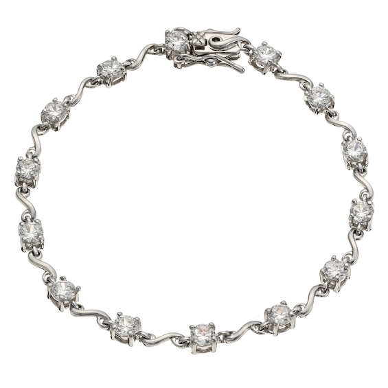 Sterling Silver and Cubic Zirconia Bracelet