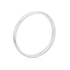 Thumbnail Image 2 of 9ct White Gold 2mm Heavy D Shape Ring
