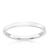 Thumbnail Image 1 of 9ct White Gold 2mm Super Heavy Court Ring