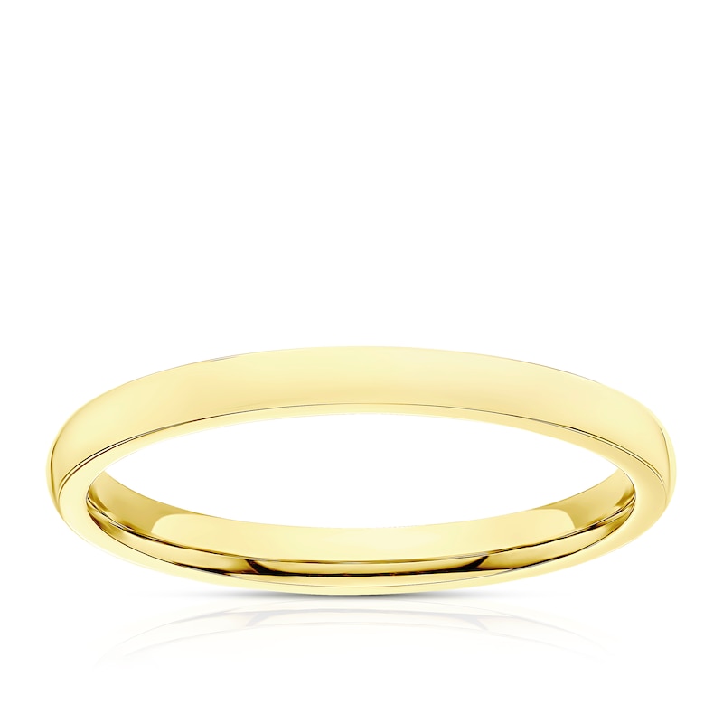 Main Image 1 of 9ct Yellow Gold 2mm Super Heavy Court Ring