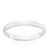 Thumbnail Image 1 of 18ct White Gold 2mm Heavy D Shape Ring