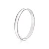 Thumbnail Image 1 of 18ct White Gold 2mm Heavy D Shape Ring