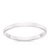 Thumbnail Image 1 of 18ct White Gold 2mm Extra Heavy D Shape Ring