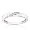 Thumbnail Image 1 of 9ct White Gold Diagonal Twist Diamond Ring