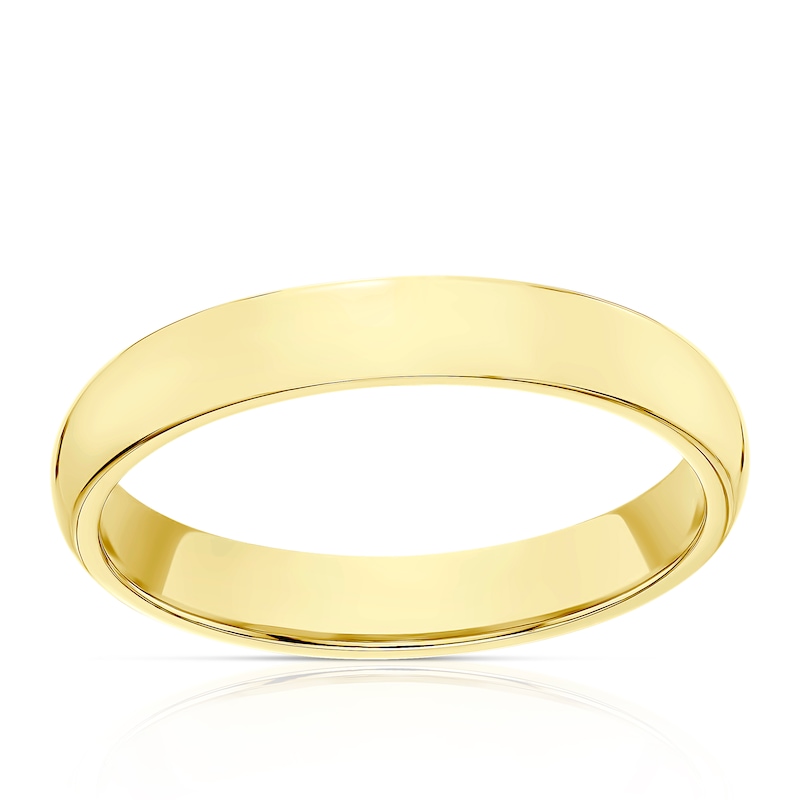 9ct Yellow Gold 3mm Super Heavy Court Ring