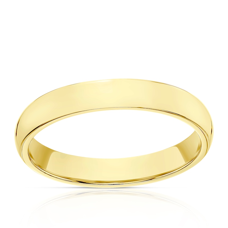 Main Image 1 of 9ct Yellow Gold 3mm Super Heavy Court Ring