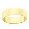 Thumbnail Image 1 of 18ct Yellow Gold 6mm Heavy D Shape Ring