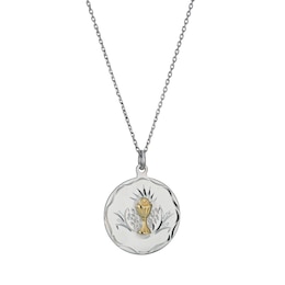 Cailin Sterling Silver Round Chalice Pendant
