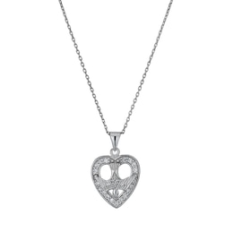 Cailin Sterling Silver & Cubic Zirconia Heart Pendant