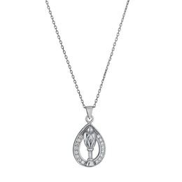 Cailin Sterling Silver & Cubic Zirconia Chalice Pendant