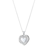Thumbnail Image 1 of Sterling Silver Crystal Heart Locket