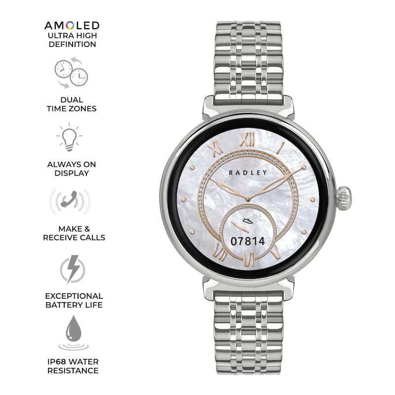 Main Image 2 of Radley Smart Series 48 Amoled Silver Tone Smart Watch