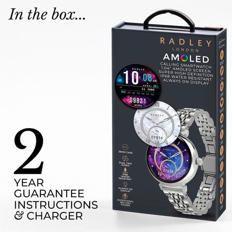 Main Image 5 of Radley Smart Series 48 Amoled Silver Tone Smart Watch