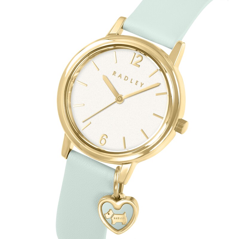 Main Image 2 of Radley Bracelet Gift Set & Gold Tone Deco Green Leather Strap Watch