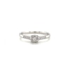 Thumbnail Image 4 of 9ct White Gold 0.10ct Diamond Illusion Set Cluster Ring