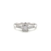 Thumbnail Image 4 of 9ct White Gold 0.15ct Diamond Round Cluster Ring