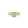 Thumbnail Image 4 of 9ct Yellow Gold 0.15ct Diamond Round Cluster Ring