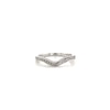 Thumbnail Image 4 of Sterling Silver 0.10ct Total Diamond Shaped Eternity Ring