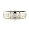 Thumbnail Image 4 of 9ct White Gold 6mm Patterned Wedding Band